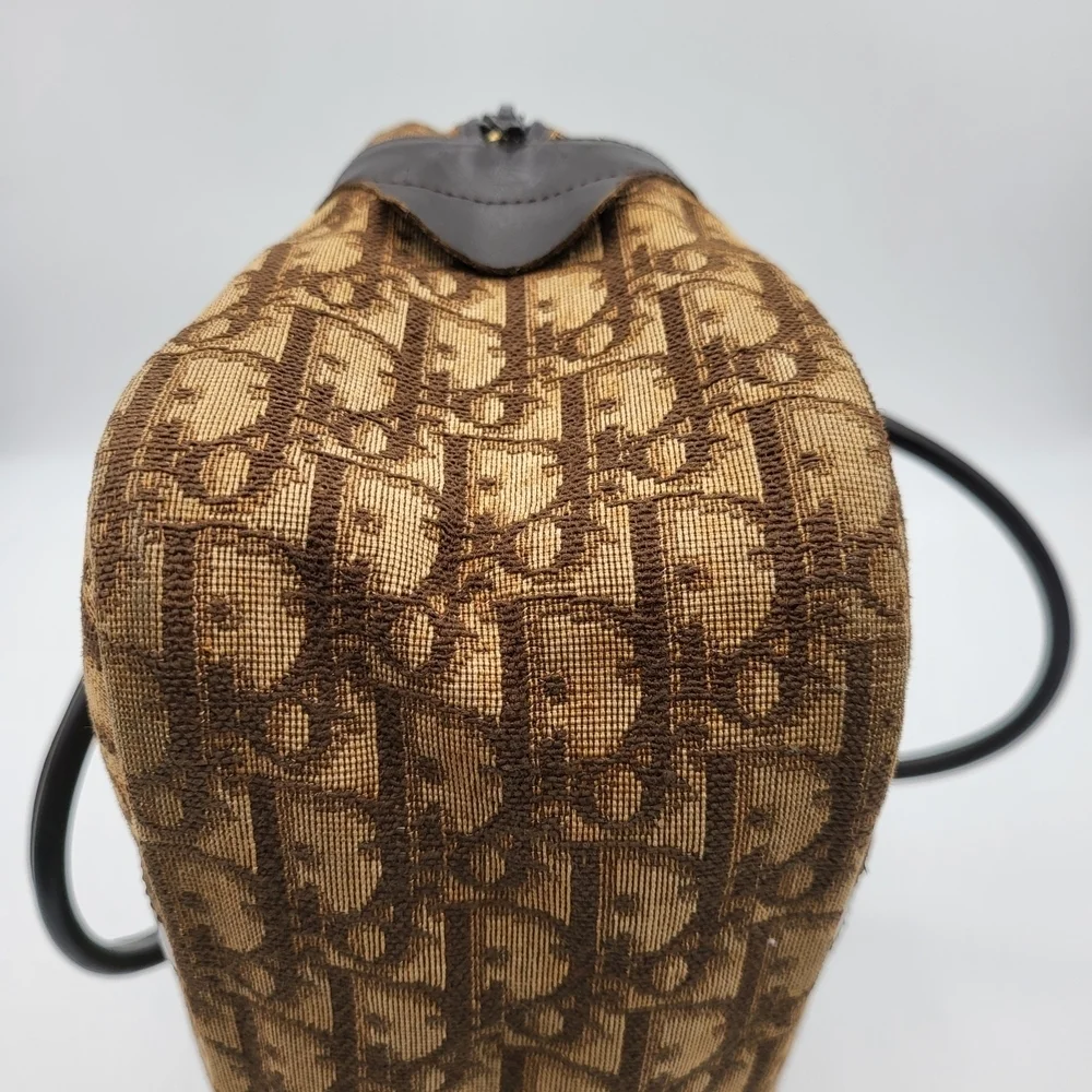 Christian Dior Diorissimo Trotter Canvas Top Handle Bag,,authentic w/COA..